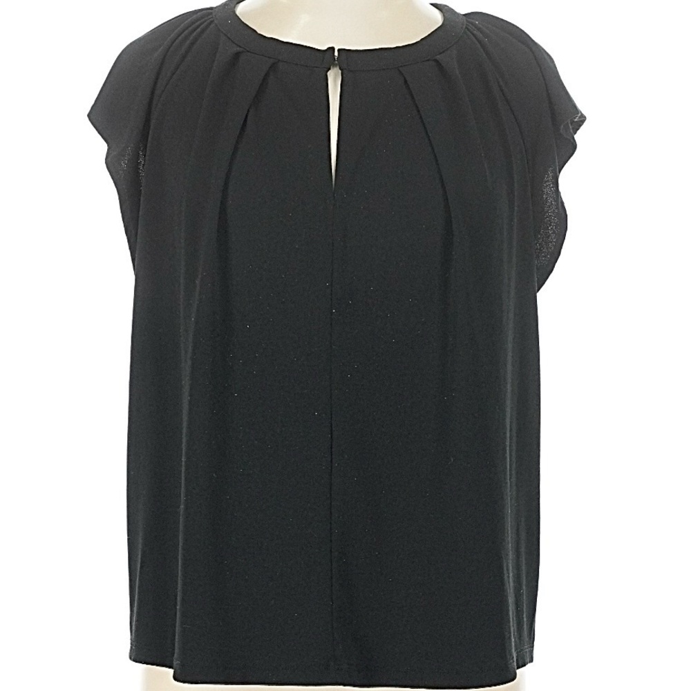 Banana Republic- Elegant Black Women's Keyhole Front Crepe Top. Size: small